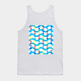 BOAT Anchor Pattern Tank Top